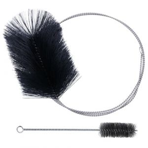 Chuanhylis 2 Pi&egrave;ces Kit Ramonage Poele Pellet, Inoxydable H&eacute;risson Ramonage, Kit Nettoyage Gaine Souple Gaine Vmc Souple Brosses de Ramonage pour Nettoyage de Chemin&eacute;e 30 (chuanhylis, neuf)