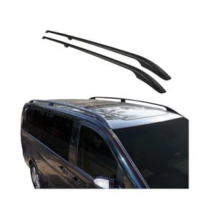 Barres de Toit longitudinales Compatible avec Peugeot 3008 2009-2016 Aluminium Noir (omacfrance, neuf)