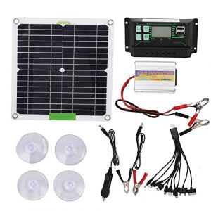 VENTDOUCE Système de Panneaux solaires | Panneau Solaire Système Complet Convertisseur Convertisseur 220 Watt,Onduleurs DC 12V à AC 220V avec Port USB (royita, neuf)