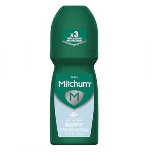 Mitchum Roll-on anti-transpirant et déodorant pour hommes, non parfumées, 10,1 cl (Fide Store, neuf)