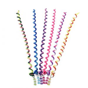Cordes à cheveux pour tresses, enveloppe de corde à cheveux | Cravate en silicone colorée pour cheveux tressés multi-arc-en- Twist Barrette Spin cheveux élastiques pour la coiffure (cbingjie, neuf)