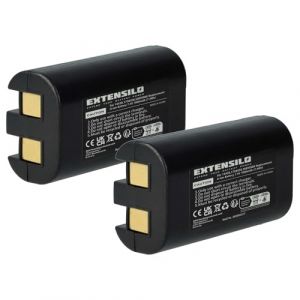 EXTENSILO 2X Batterie Compatible avec Dymo LabelManager 260, 260 P, 280 imprimante, Scanner, imprimante d'&eacute;tiquettes (1000mAh, 7,4V, Li-ION) (ElectroPapa, neuf)