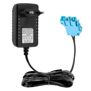 Chargeur de Batterie 12V 1A pour Peg-Perego John Plug C&acirc;ble 2M Adaptateur Secteur 100-240V avec Prise Carr&eacute;e Compatible avec Jouets &Eacute;lectriques Enfants Voitures SUV Quad Moto Tracteurs Remplacement (YangGuiZhou, neuf)