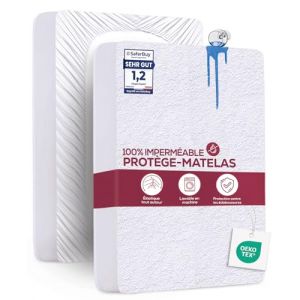 Utopia Bedding Protège Matelas 160 x 190 x 30 cm Imperméable, Certifié Oeko TEX, Alèse Drap Housse, Matelas Couvre, Respirant, Élastique Tout Autour Blanc (Utopia Deals Europe, neuf)