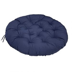 Lifup Coussin pour Chaises de Jardin, Rond Coussin Fauteuil Papasan Imperméable pour Intérieur Extérieur Jardin Patio Bleu Marine Rond 40 cm (Gaptop EU, neuf)