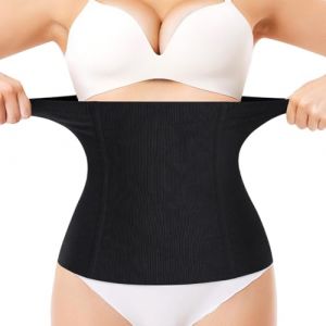 CATOR Ceinture Post Accouchement, Récupération Ceinture Abdominale Gainante Etenseurs de Taille, Une pièce Réglable Respirant Ventre Plat Gaine Post-Partum pour Récupération Après la Grossesse-Noir (QUQU JIANING, neuf)