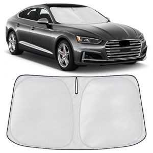 SONRUIJIE Pare Soleil Voiture Pare Brise Avant,Pare Soleil Pare Brise Avant Convient pour Audi A5 2018-2025，Isolation Thermique, Anti-UV Protection Pare Brise Soleil pour Voitures,Pliable (RUIJIESON, neuf)