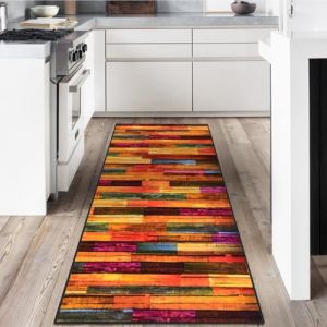 Tapis de cuisine, 60 x 250 cm, lavable, 7,5 mm, de qualit&eacute; sup&eacute;rieure, dessous antid&eacute;rapant en gel, durable, pour couloir et salon (Fortis Department Store, neuf)