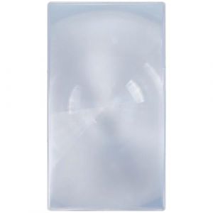 SOFPLATE Loupe de Fresnel 11.9 x 6.7X 2.2 Pouce Marque Page Rectangulaire Transparent en Acrylique Lentille Optique Plate pour Livre Vision Lecture Inspection de Bijoux Collection (SOFPLATE FR, neuf)