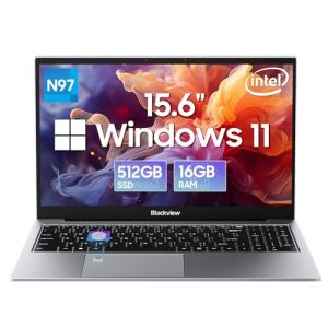 Blackview Ordinateur Portable Acebook 8 15.6" 16Go RAM +512Go ROM SSD (jusqu'à 3,6 GHz), Win 11 DDR4 1920 * 1080 PC Portable, 2.4G+5G WiFi, USB 3.0×2, HDMI 2.0, Clavier QWERTY, Type C Laptop (BRIEDEDay777, neuf)