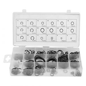 MRSTORY Coffret D'assortiment de 225 Circlips de Retenue Internes et Externes, 18 Tailles pour Divers Projets et Applications (redzhi, neuf)