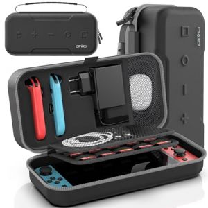 OIVO Étui Rigide pour Nintendo Switch & Switch OLED, Étui de Transport NS pour Joycon et Adaptateurs, Hardcase Protection Switch Suitcase avec 20 Emplacement pour Carte, Pas pour NS2, Gris (ZT-EU Direct, neuf)