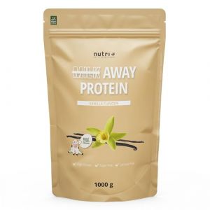 Nutri + Prot&eacute;ines en poudre Vanille - Milk Away prot&eacute;in&eacute; v&eacute;g&eacute;talien sans soja 1kg - 5k M&eacute;lange de prot&eacute;ines de pois, sarrasin, graines de chanvre, riz et graines de citrouille (Nutri-Plus, neuf)