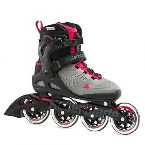 Rollerblade Macroblade 90 Rollers en Ligne pour Femme, Gris Neutre, Rose Paradis, EU : 39 (UK : 6 / US : 8) (Plutosport, neuf)