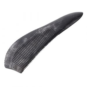 Générique 1 Pc Peigne En Corne De Buffle Noir Cuir Chevelu Sèche-cheveux Peigne Chaud Pour Perruques Peigne à Barbe Pour Homme Peigne à Moustache Trousse Coiffure Black Cornes (pristonswater, neuf)
