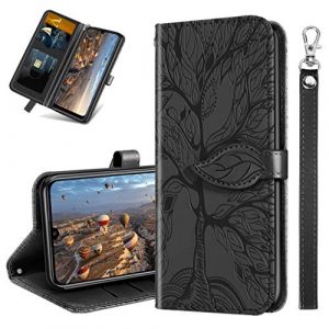 MRSTER Coque pour Huawei P Smart 2020 Rabat &Eacute;tui, Huawei P Smart 2020 Protection Housse en Cuir PU, Coques Portefeuille pour Huawei P Smart 2020. RX2 Tree Black (MRSTER, neuf)