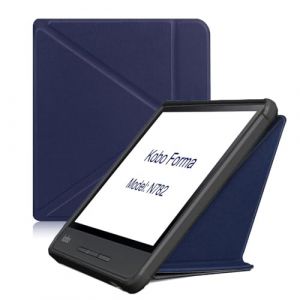 &Eacute;tui &agrave; rabat en cuir pour liseuse Kobo Forma N782 8" (version 2018), ultra fin et l&eacute;ger avec fonction veille/r&eacute;veil automatique pour liseuse KOBO Forma 2018 8" (version 2018) (bleu) (Jiajiezhenhao, neuf)