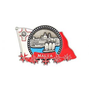 Aimants de réfrigérateur en métal 3D City Souvenir de vacances de campagne Londres Paris NewYork Berlin Dubaï Amsterdam Rome Prague Milan Barcelone Venise (Malte) (Bristol Design Store, neuf)