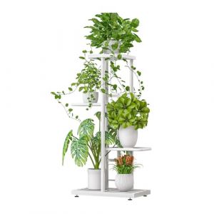 Lidzopas &Eacute;tag&egrave;re d'angle &agrave; 4 niveaux pour plantes d'int&eacute;rieur, 53 cm, grande &eacute;tag&egrave;re d'angle en m&eacute;tal pour plantes, salon, jardin, balcon, chambre &agrave; coucher (Beaufanilight, neuf)