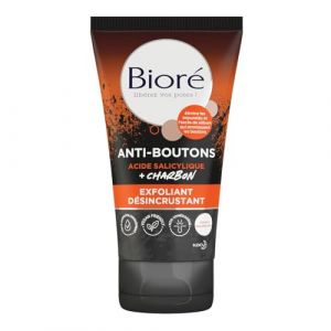 BIORE – Gel Exfoliant Purifiant au Charbon, Élimine les Impuretés en Douceur (Tube 125 mL) - Lot de 3 - vendu par Lot (Franc shopping, neuf)