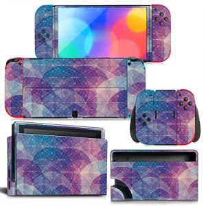 Autocollant pour Switch OLED Skin Sticker Decal Cover pour Switch OLED Console Skin Dock Joy Con Wrap Full Wrap Skin pour NS OLED Vinyl 93245 Autocollant l'adhérence (TianMiiShop, neuf)