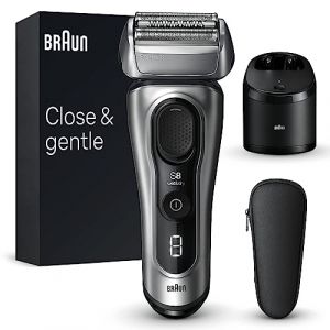 Braun Series 8 8567cc Rasoir &Eacute;lectrique Pour Homme, 4 &Eacute;l&eacute;ments De Rasage, Tondeuse De Pr&eacute;cision Int&eacute;gr&eacute;e, Station SmartCare, &Eacute;tanche, 60 Minutes D&rsquo;Autonomie, Fabriqu&eacute; En Allemagne, Argent (Merity GmbH, neuf)