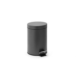 Linsar - Poubelle - Mini poubelle salle bain en acier inoxydable avec mécanisme d'abaissement - Poubelle bureau hygiénique silencieuse pour toilettes avec couvercle basculant (Tempo International GmBH, neuf)