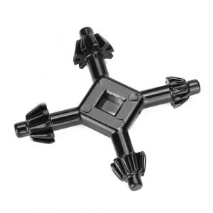 Cl&eacute; de Mandrin de Perceuse, cl&eacute; de Mandrin &agrave; 4 Voies en Acier pour Perceuses &agrave; Colonne, cl&eacute; de Mandrin pour Perceuse &agrave; Colonne avec Quatre Tailles de cl&eacute;, pour la Plupart des (Kireina-eu, neuf)