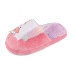 MASOCIO Chausson Enfant Fille Pantoufle Hiver Peluche Souple Chaussure Interieur Chaussons Animaux Antiderapant Taille 26 27 EU Rose Multicolore 7 (Ortego, neuf)