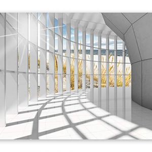 murando - Papier peint panoramique paysage 350x256 cm - Revêtement mural décoration salon - Design moderne - Architecture illusion couloir mer ciel moderne paysage plage espace c-C-0020-a-a (murando, neuf)