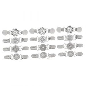 DEARMAMY 3 Ensembles Clips De Serrage De Robe Pinces Pour V&ecirc;tements Clips De Serrage Pour Le De La Robe V&ecirc;tements Pour Femmes Clips De Robe Sangle Arri&egrave;re Alliage 4 Pi&egrave;ces * 3 (Telinei, neuf)