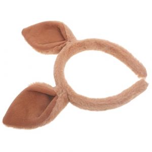 Garneck Serrage-t&ecirc;te Oreilles Animaux Kangourou Bandeau Cosplay L&eacute;ger Souple Pour Adultes D&eacute;guisement F&ecirc;te Halloween Accessoire Cheveux (Qxinfg, neuf)