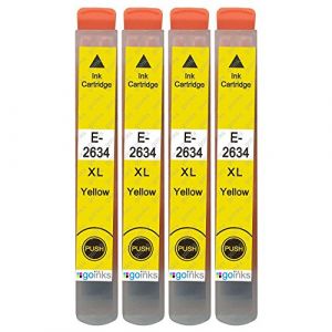 4 Go Inks Cartouches d'encre Jaune pour remplacer Epson T2634 (26XL Series) Compatible/non-OEM pour Epson Expression Premium Imprimantes (PIC Warehouse, neuf)