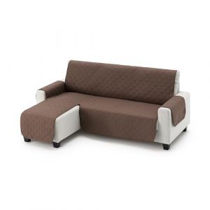 MAXIFUNDAS | Housse de canap&eacute; d'angle rembourr&eacute;e Bras Gauche 200 cm - Housse de canap&eacute; Extra Doux Marron - Housse de canap&eacute; avec Sangles arri&egrave;re - Housse de Chaise Longue de Protection de canap&eacute; (ECOMMERC3, neuf)