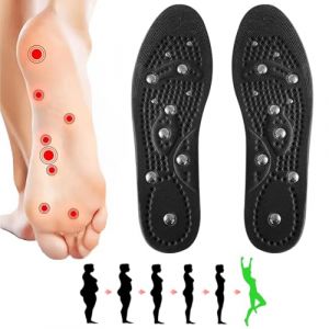 OPVYAEU Semelles Magnétiques, Semelle Orthopedique, Reflexologie Plantaire, Semelles Magnetique d’Acupression Aimanté pour hommes femmes(35-40) (HAN JIAWEI DE DIAN, neuf)