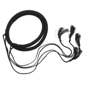 ERINGOGO Bandeau Turban Arabe pour Homme en Laine Noire Bandeau Shemagh Tress&eacute; Style Duba&iuml; Accessoire Costume Oriental Foulard Shemagh Moyen-Oriental Confort Ajustable Usage Quotidien (Jehmal, neuf)