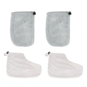 Angoily Lot de 2 set de Paires de Couvre-Pieds Mitaines en Coton Isolant pour Bain de Paraffine Protection pour Mains et Pieds Accessoires de Soin Spa Couleur Couleur Al&eacute;atoire (Ceoning, neuf)