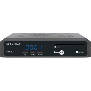 Servimat Décodeur Satellite Fransat HD SIRIUS3 Noir (DCT FR, neuf)