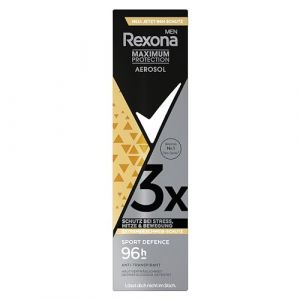 Rexona Men Maximum Protection Déodorant en spray Sport Defence anti-transpirant avec 96 heures de protection contre la transpiration et les odeurs corporelles 150 ml (T3S Shop, neuf)