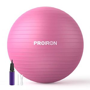 PROIRON Balles d'exercices Fitness Tr&egrave;s &eacute;pais, 55CM 65CM 75CM Balle Gymnastique, Swiss Ball, Ballon de Gym avec Pompe Rapide, Anti-&eacute;clatement et Anti-d&eacute;rapant Yoga Ball, Bleu Violet Rose (Regent Fitness, neuf)