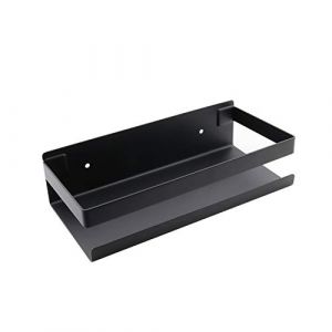 Taspooke &Eacute;tag&egrave;re &agrave; &eacute;pices murale sans per&ccedil;age de 30 cm, en acier inoxydable 304, pour cuisine et salle de bain, avec &eacute;tag&egrave;re adh&eacute;sive pour condiments et produits de toilette. (Taspooke-fr, neuf)