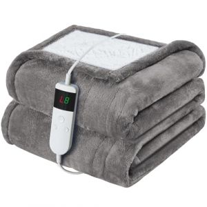 Qieryun Couverture chauffante avec arrêt automatique, couverture chauffante, 200 x 180 cm, 10 niveaux de chauffage et ceinture d'arrêt automatique 8 h, protection contre la surchauffe, housse en (Ningbo Youxiang Health, neuf)