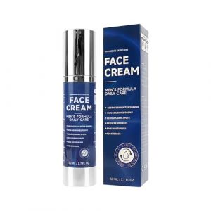 Cr&egrave;me Visage pour Hommes &ndash; 50ml Soin Hydratant 6-en-1 pour Raffermir la Peau | Cr&egrave;me Repulpante &agrave; l'Acide Hyaluronique | Soin Jour et Nuit Format Voyage 50ml Cadeau pour Homme & Papa (Tieldern, neuf)