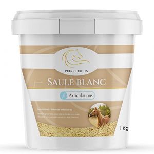 PRINCE EQUIN - SAULE BLANC - Complément nutritionnel Cheval - Seau 1 kg - Confort articulaire - Souplesse des articulations - Marque Française (Prince Equin, neuf)