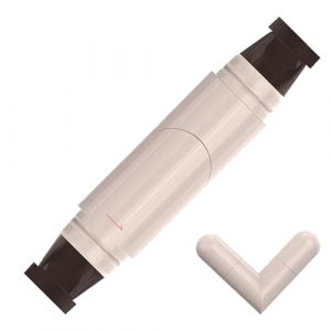 Easy Brow Flick Sha Stylo à encre double pointe avec guide Flick-Wing, stylo de maquillage rapide, pinceau eyeliner résistant à l'eau, résistant aux taches, cosmétique pour façonner les (jianwwk, neuf)