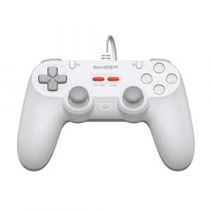 GameSir Tegenaria Lite Manette de jeu filaire pour PC, 1000Hz de fr&eacute;quence d'interrogation, manettes &agrave; effet Hall et 2 boutons amovibles,turbo, manette de jeu PC pour Steam/Android/iOS/Switch(Blanc) (SDNTECH EU OFFICIAL STORE, neuf)