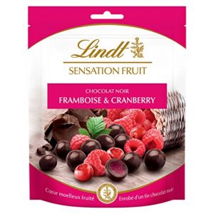 Lindt Sensation Fruit Framboise & Cranberry 150 g - Lot de 4 (ENVOI RAPIDE 24h/48h, neuf)