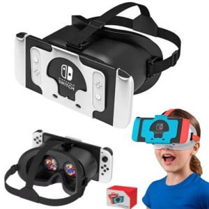 Casque VR pour Nintendo Switch, casque de r&eacute;alit&eacute; virtuelle pour console Switch OLED pour jeux 3D pour adultes et enfants pour Labo VR, noir (Horawaii, neuf)