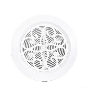 Grille d'a&eacute;ration ronde avec volet r&eacute;glable et moustiquaire pour conduit de ventilation, favorisant la circulation de l'air frais et le blocage des d&eacute;bris dans plusieurs environnements int&eacute;rieurs (75 (DiMuLiving, neuf)