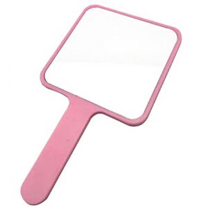 Miroir à main, miroir de maquillage carré, miroir à main, coiffeurs miroir compact, miroir de vanité rose (EnShiShihuayongshangmaoyouxiangongsi, neuf)